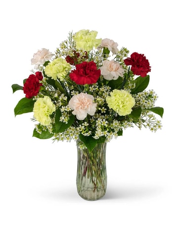 Dozen Colorful Candles Flower Arrangement