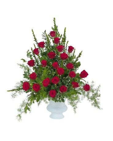 Royal Rose Urn Flower Arrangement