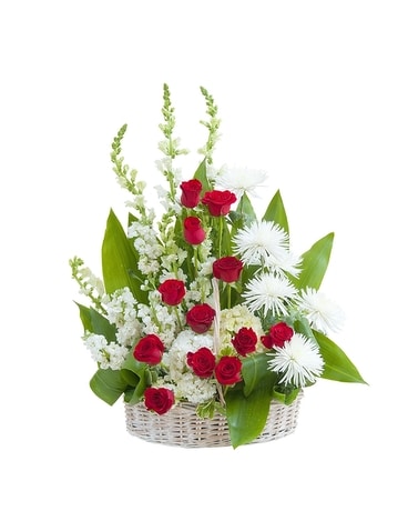 Enduring Strength Basket Flower Arrangement