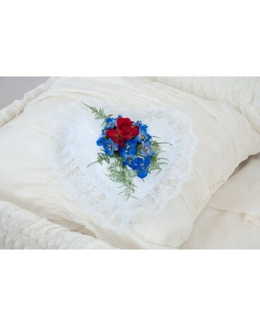 Heart Pillow Flower Arrangement