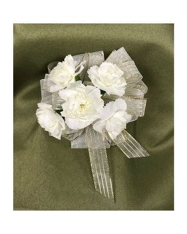 White Carnation Corsage Corsage