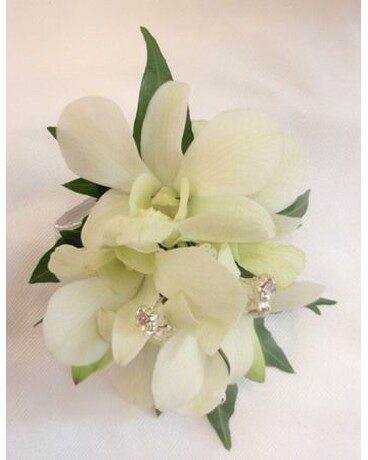 White Orchid Corsage (Premium) Corsage