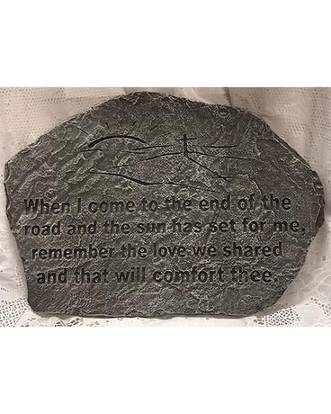 When I come to the end of the road Plaque Custom product