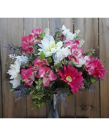 Cemetery Summer Tribute Sympathy Arrangement