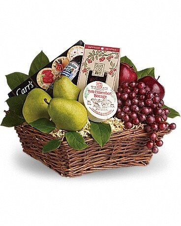Delicious Delights Basket Flower Arrangement