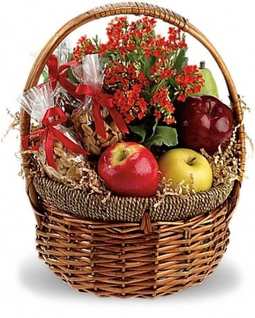 Health Nut Basket Flower Arrangement