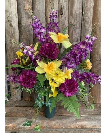 Cemetery Cone - Purple & Yellow Custom product