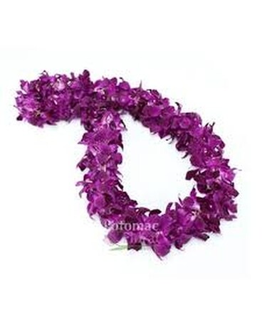 Purple Lei Flower Arrangement