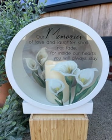 Lantern Flower Arrangement