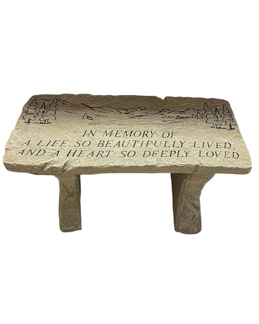 A Life So Beautifully Lived Memorial Bench Gifts