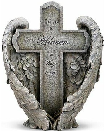 Carried to Heaven on Angels Wings Cross Gifts