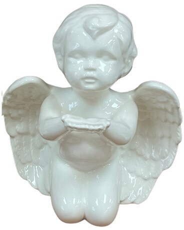Small Cherub Angel Jar Candle