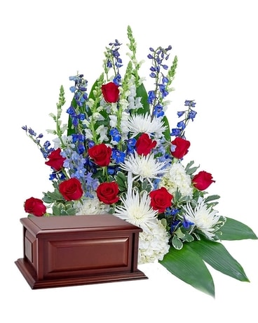 Freedom Tribute Surround Funeral Arrangement