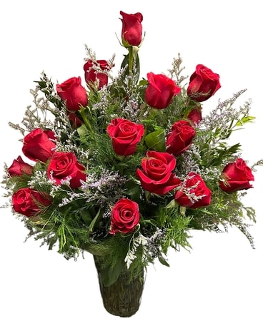 Two Dozen Red Roses Flower Arrangement