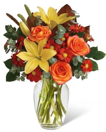 Citrus Harvest Flower Arrangement