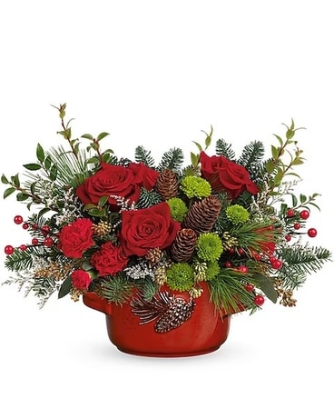 Artisanal pinecone centerpiece Flower Arrangement