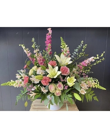 Precious Pastels Funeral Arrangement