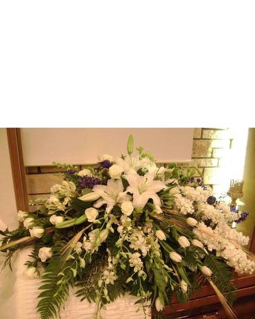 Remembrance in White Flower Arrangement