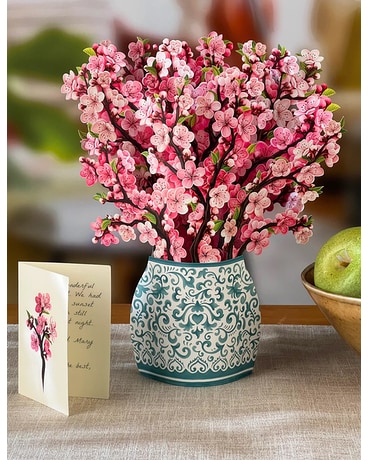 Cherry Blossom - Greeting Card Flower Arrangement