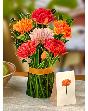 Murillo Tulips - Greeting Card Flower Arrangement
