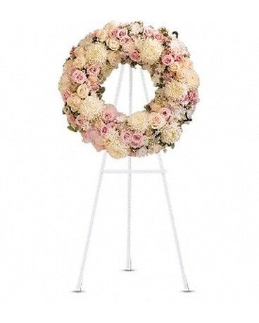 Peace Eternal Wreath Flower Arrangement