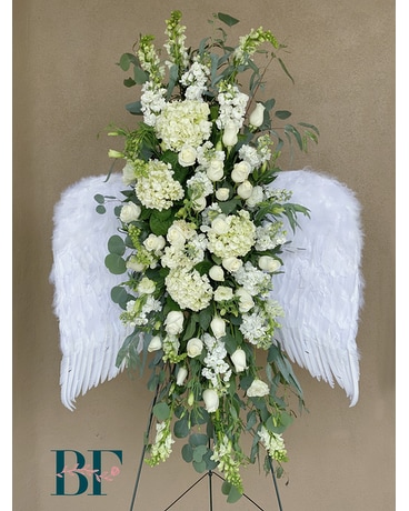 Angelic Tribute Spray Funeral Arrangement