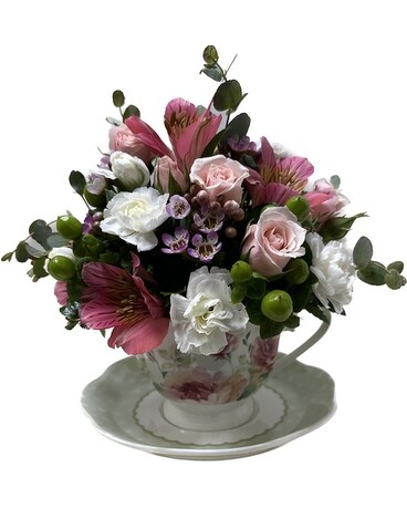 Tea Bouquet Flower Arrangement