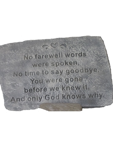 No Farewell Words Were Spoken... Flower Arrangement