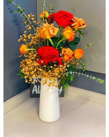 Autumn's Aura Flower Arrangement