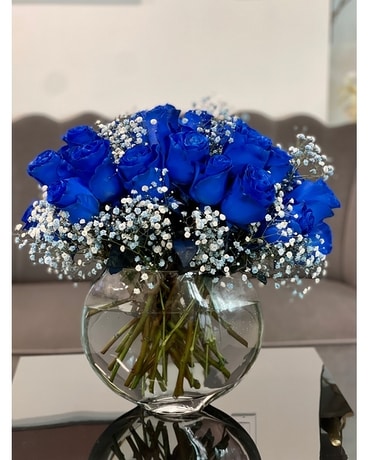Blue Mood Flower Arrangement