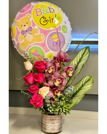 Sweet Baby Girl Flower Arrangement