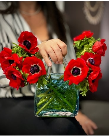 Passionate Purse Flower Arrangement