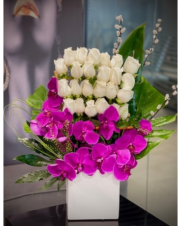 Violet Delight Flower Arrangement