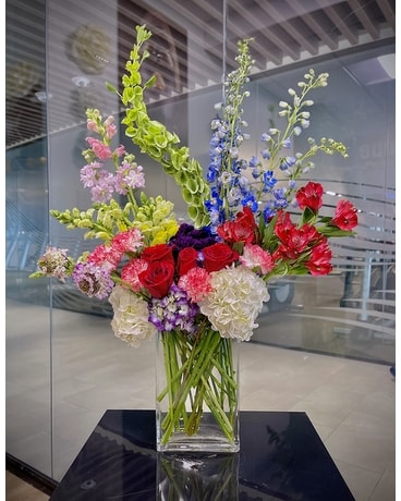 Vivid Garden Flower Arrangement