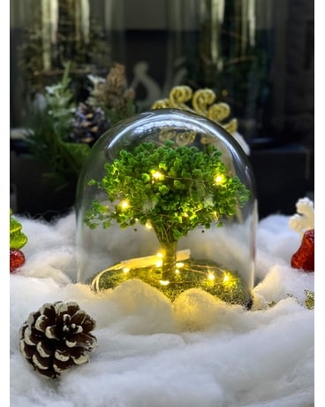 Light Up Gypso Flower Arrangement