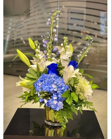 Clear Skies Flower Arrangement