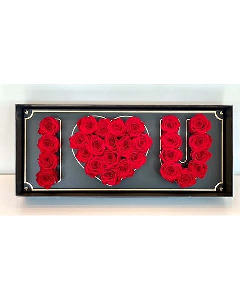Rectangle Charming Roses Personalized Box