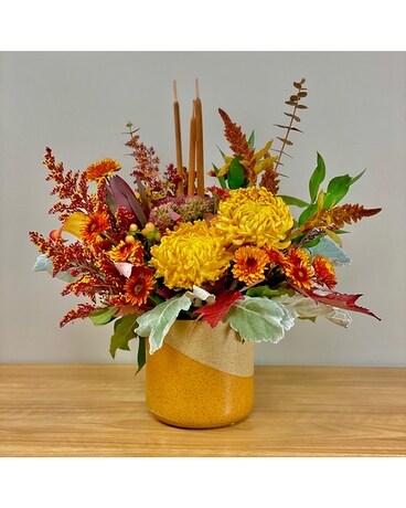 Golden Harvest Flower Arrangement