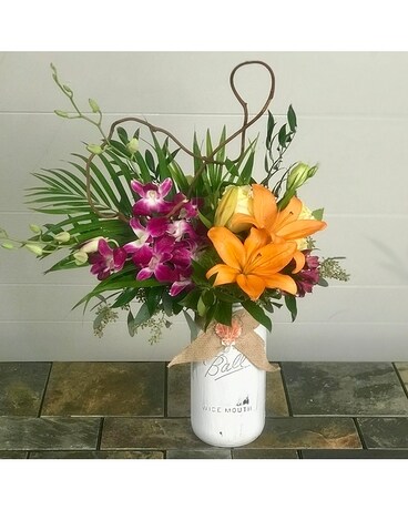 Tropical Island Flower Arrangement