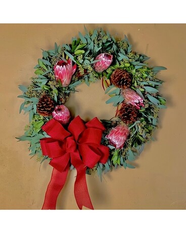 Holiday Protea Wreath Wreath
