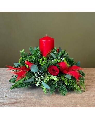 Festive Christmas Flower Arrangement