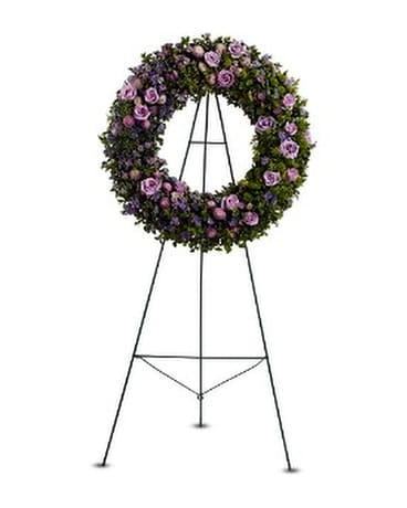Heavenly Wreath Funeral Arrangement