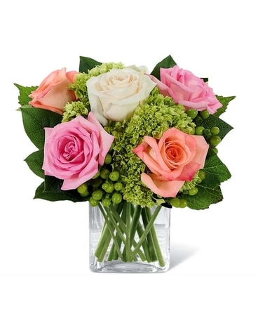 Hydrangea Garden Bouquet Funeral Arrangement