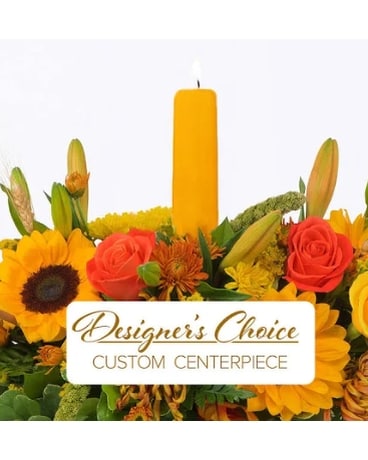 Thanksgiving centerpiece- Designer choice Flower Arrangement