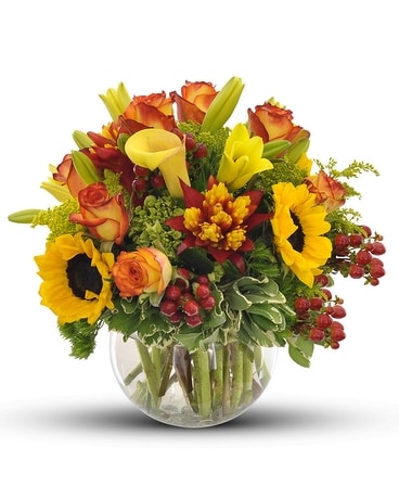 Whimsical Autumn Bouquet Flower Arrangement