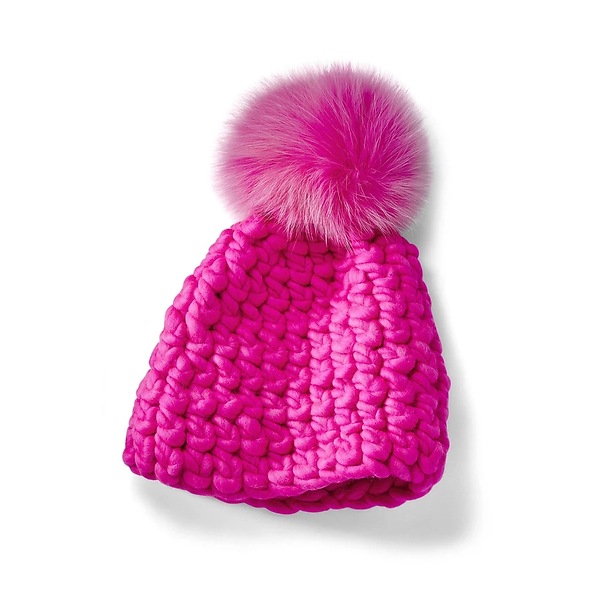 Mischa Lampert Pink Twombly Beanie Pomster pink twombly beanie pomster + nude xl pom – Mischa Lampert main image 3