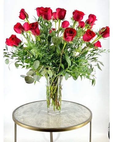 Two Dozen Roses Flower Arrangement