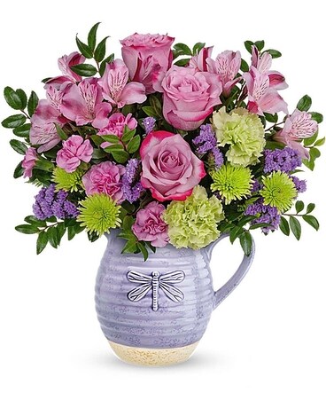 Whimsical Dragonfly Bouquet Flower Arrangement