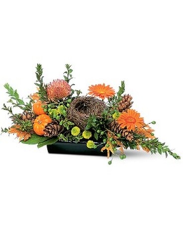 Visions of Autumn Centerpiece Flower Arrangement