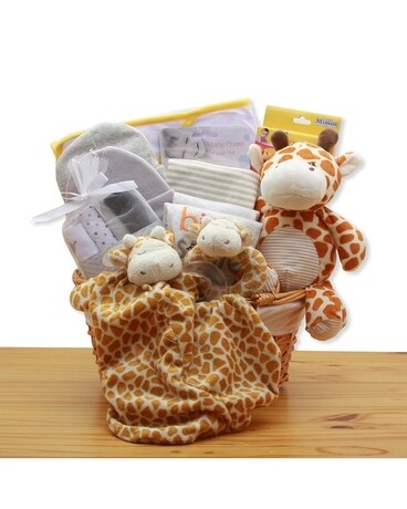 Jungle Safari Yellow Gift Basket